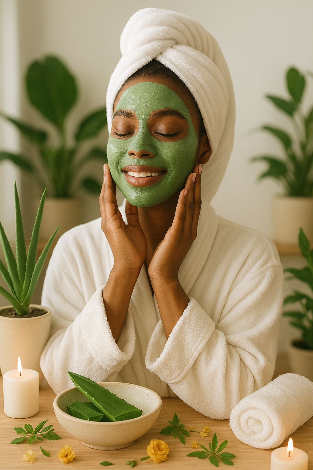Aloe and Neem Powder Mask